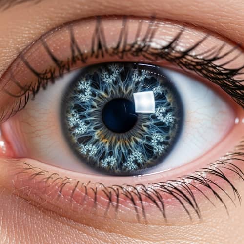 Beautiful Fractal Pattern in Human Eye Pupil
