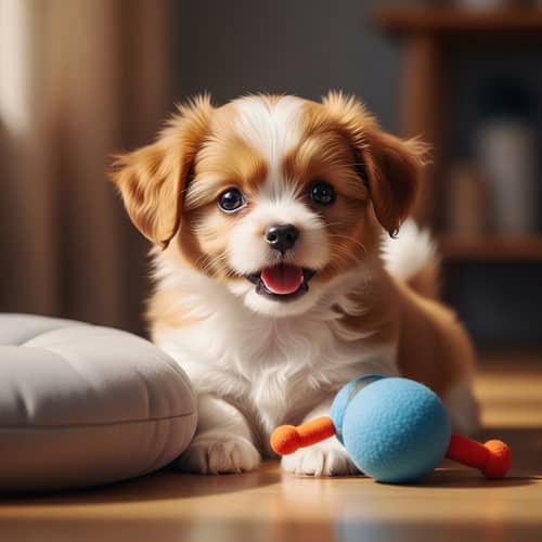 Adorable Small Fluffy Puppy | Cute Playful Pet