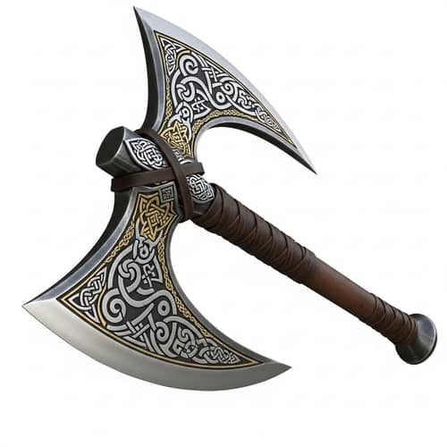 2-Bladed Battle Axe - Deadly Beauty in Symmetrical Design