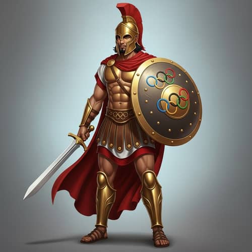 Olympian Warrior: Courage and Glory Personified