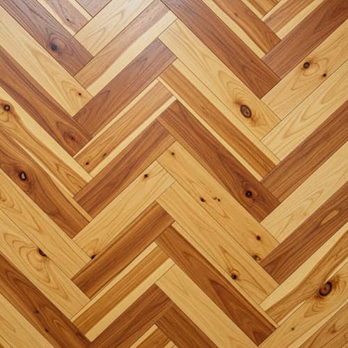 Natural Larch Parquet Flooring Texture | Herringbone Pattern