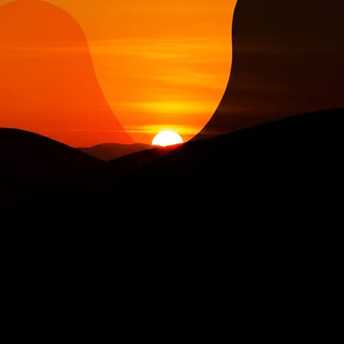 Vivid Orange and Deep Black Desktop Wallpaper | Contrast & Creativity