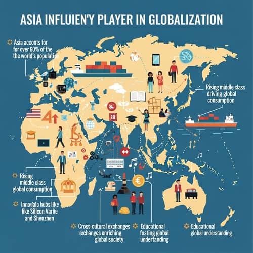 Asia: Key Player in Globalization | Infographic Poster