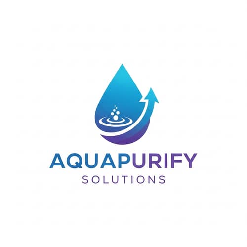 AquaPurify Solutions - Water Purification Logo Design