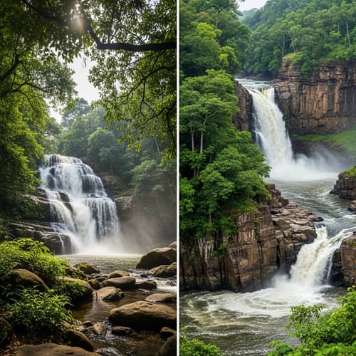 Bhadbhada & Hata ka Farnace Waterfalls - Damoh, Madhya Pradesh, India