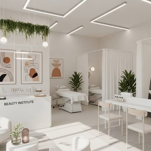 Minimalist Beauty Institute: Serenity in Design