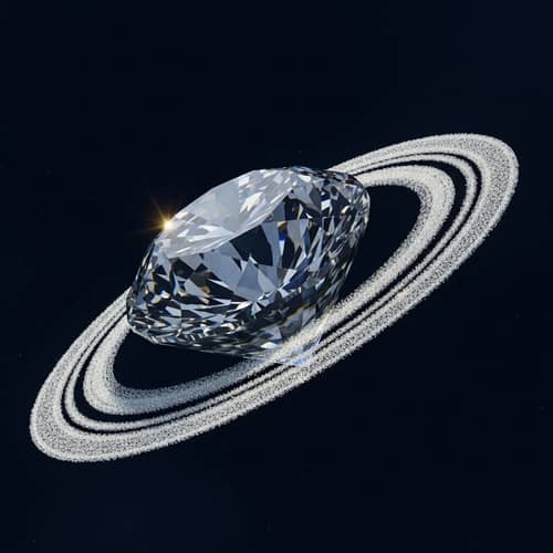 Diamond with Saturn Ring Encircling – Exquisite Jewelry Collection