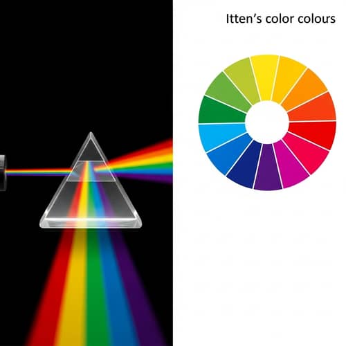 Newton's Prism and Itten's Color Circle Display