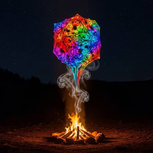 Campfire Smoke Transforms into Colorful Fractal Art