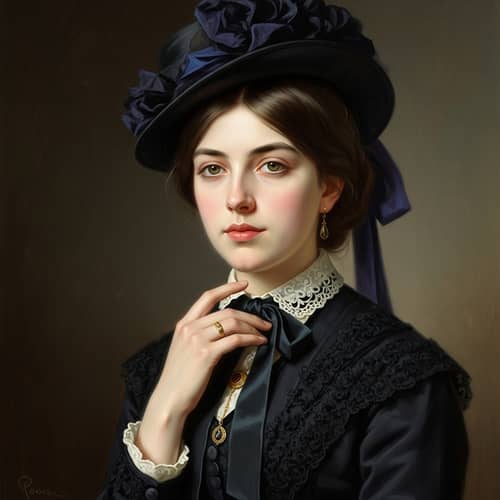Vintage Portrait Photography: Elegant Victorian Woman in Natural Light