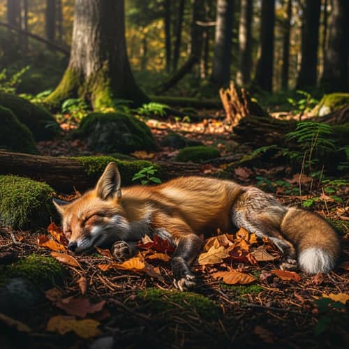 Deceased Red Fox Found in Forest - Nature's Cycle