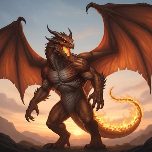 Orange Dragon Charizard - Powerful and Fierce Creature