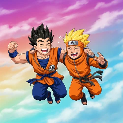 Dynamic Martial Artist and Ninja Duo | Adventure in the Skies