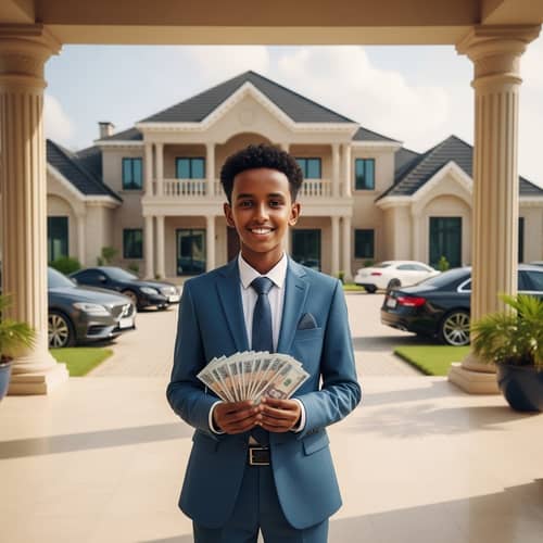 Young Self-Made Millionaire at Luxurious Mansion | Wealth & Success