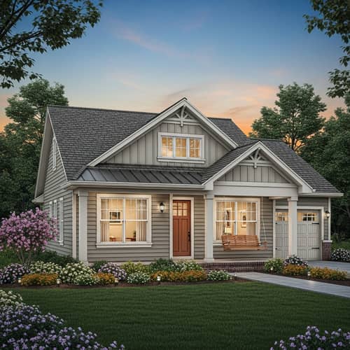 Idyllic Single-Storey Home with Welcoming Porch