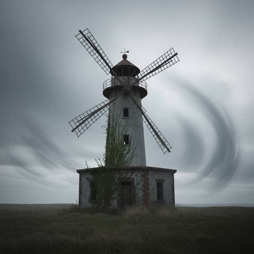 Decrepit Solitary Structure: Symbol of Decay and Loneliness