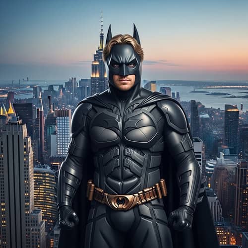 Donald Trump in Batman Suit Dominates New York City Skyline