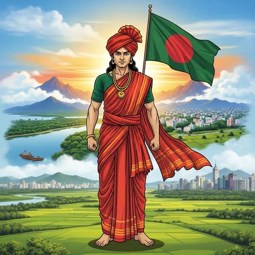 Heroic Figure from Bangladesh: Pride, Joy & Resilience