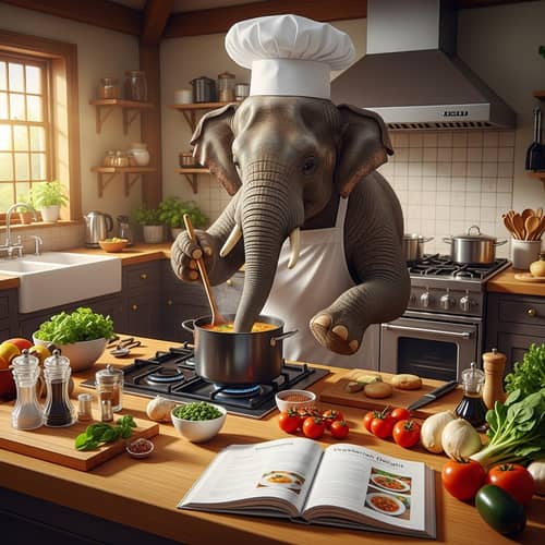 Chef Elephant Cooking | Vegetarian Delight Recipe