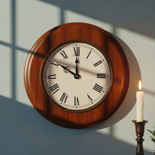 Antique Wall Clock with Roman Numerals | Serene Moment at 10