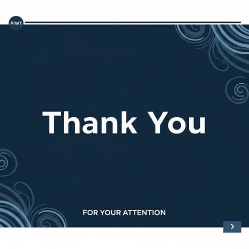 Professional Thank You Slide | Gratitude & Appreciation for Audience