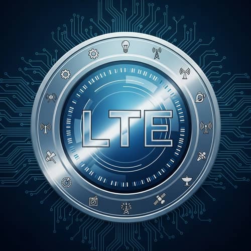 Lüssen Technology Token - Metallic Finish with Blue and Silver Hues