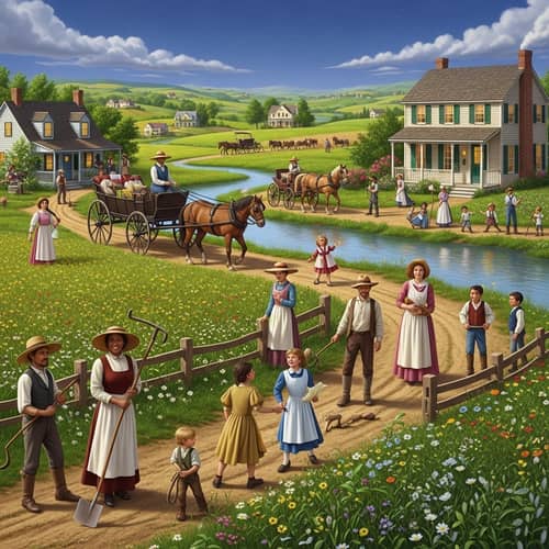 Life 100 Years Ago: Idealized Pastoral Scenes Without Technology