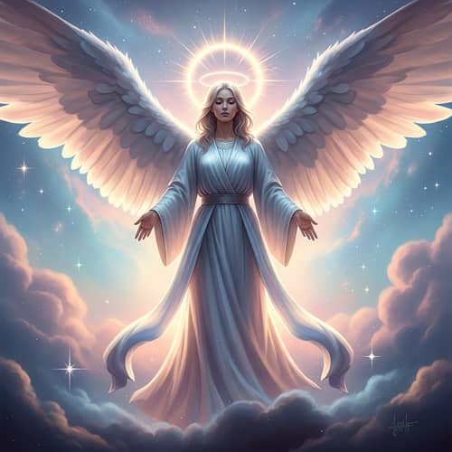 Celestial Figure of Grace and Peace | Ethereal Serenity