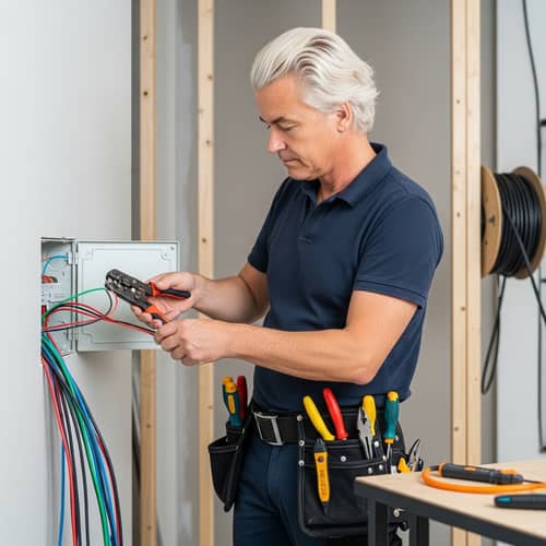 Professional Electrical Wiring Installation by Skilled Craftsman