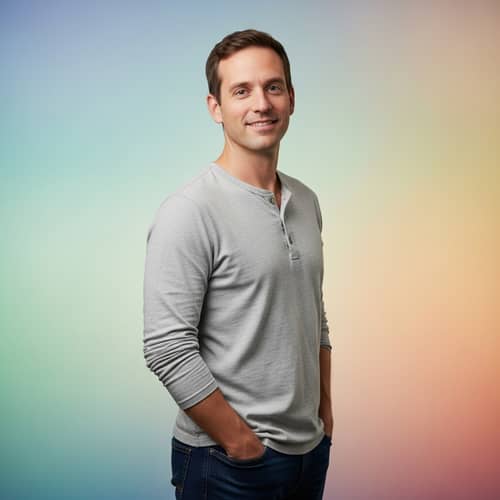 Meet Adrian: Friendly Male Figure in Casual Attire