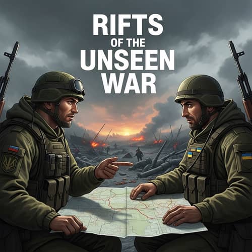 Rifts of the Unseen War - Russia Ukraine Conflict Illustration