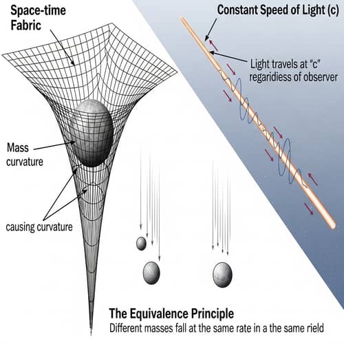 General Theory of Relativity Explained | Space-Time Curvature, Speed of Light, Equivalence Principle