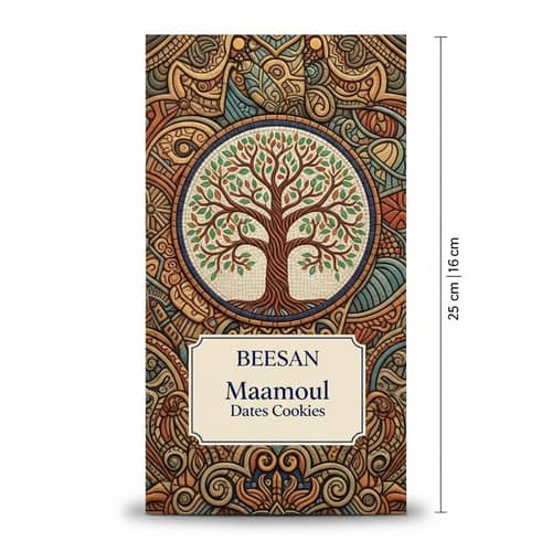 Luxurious Palestinian Heritage Packaging Design | BEESAN Maamoul Dates Cookies