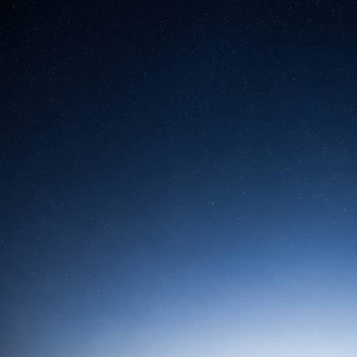 Tranquil Night Sky with Sparkling Stars in Blue