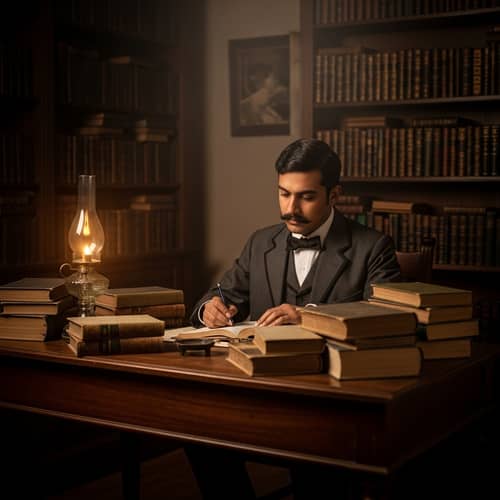 Enlightened Scholar: Jose Rizal Surrounded by Books