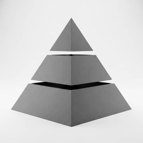 3-Dimensional Pyramid Design | Geometric Structure Visualized