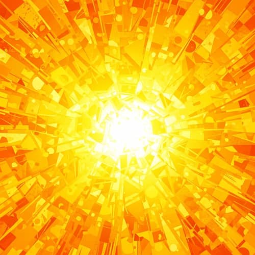 Abstract Sunshine: Vibrant Shapes & Colors for Energy