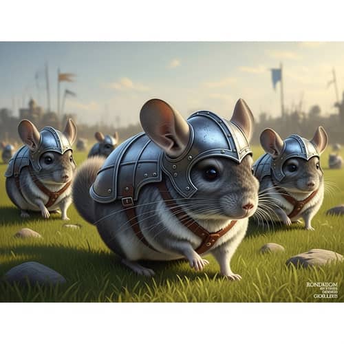 Weaponized Chinchillas: Playful Armor for Fluffy Creatures