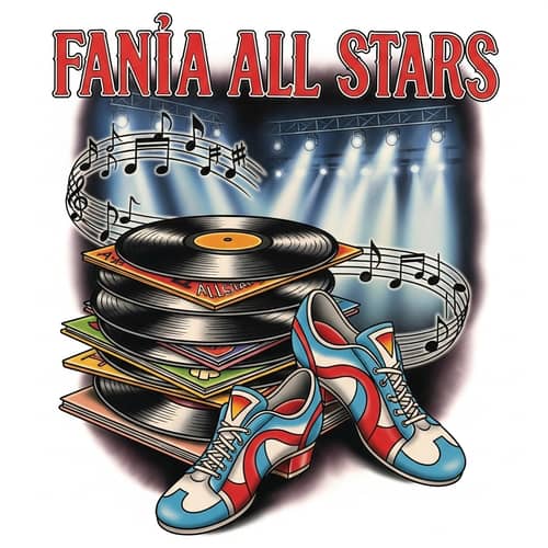 Iconic Fania All Stars Tattoo Design