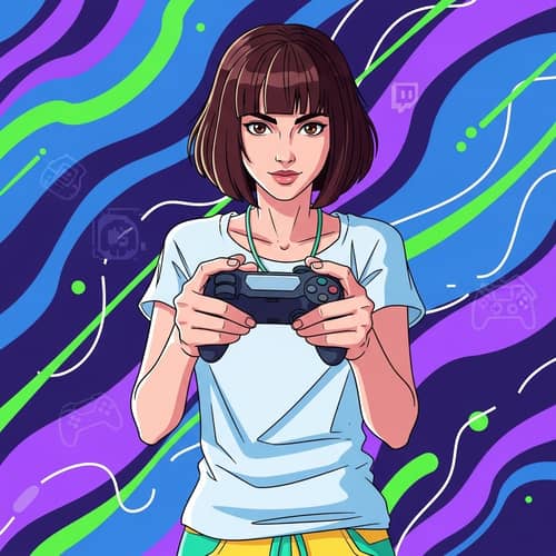 Vector Illustration Twitch Channel Cover