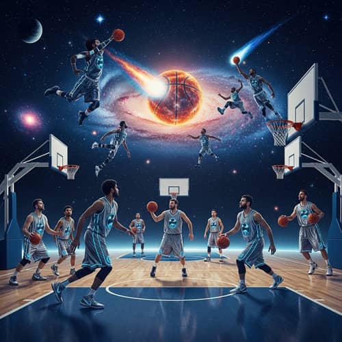 Cosmic Basketball: A Dreamlike Space Adventure