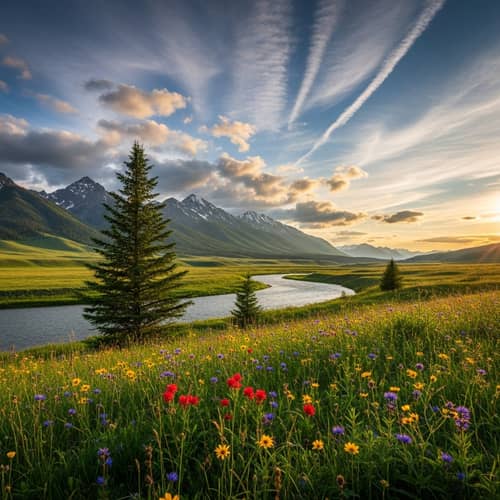 Scenic Mountain Landscape - Captivating Natural Beauty