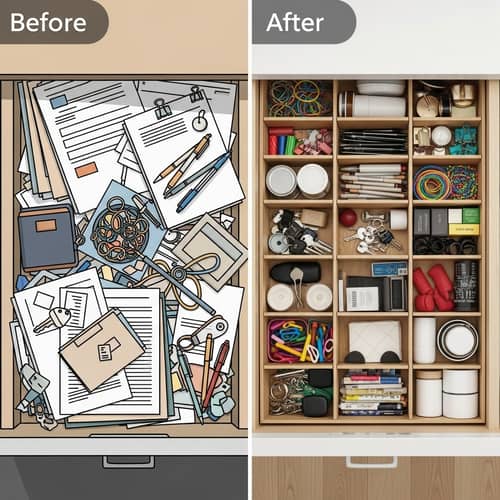 Drawer Organization: Before & After Transformation