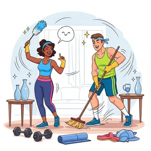 Cleaning as a Workout: Energetic & Dynamic Household Fitness