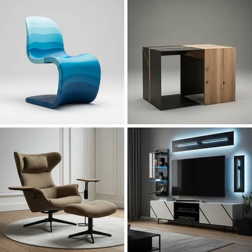 Modern Chair Design Inspired by Marine Theme | Blue Tones