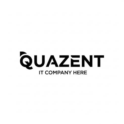 Sleek & Modern Logo Design for IT Company Quazent