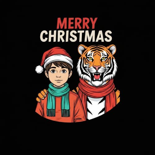 Christmas Spirit Fictional Characters Vector Graphic Art