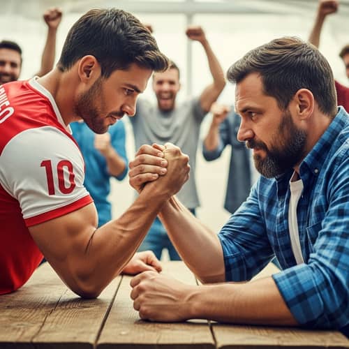 Cristiano Ronaldo Wins Arm-Wrestling Match - Intense Competition
