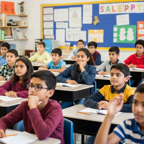 Diverse & Multicultural Classroom: Students Learning Together