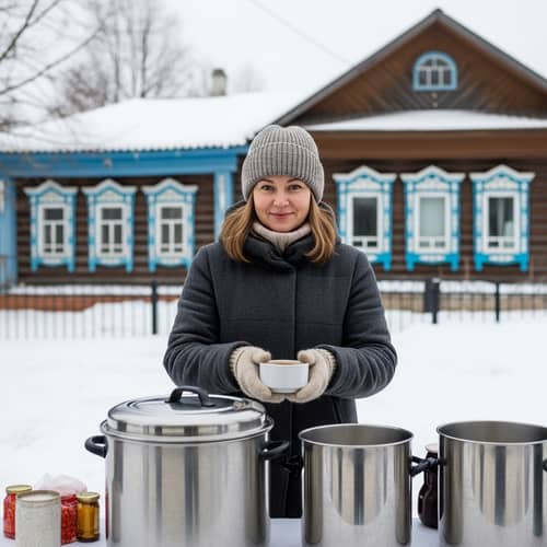 Volunteering at Local Community Center in Russia